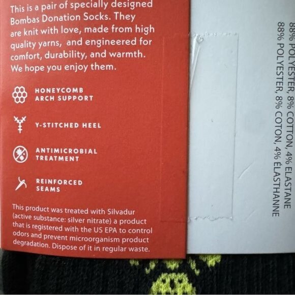 5X Bombas socks multicolor medium calf unisex mens women Honeycomb arch support - Picture 7 of 9